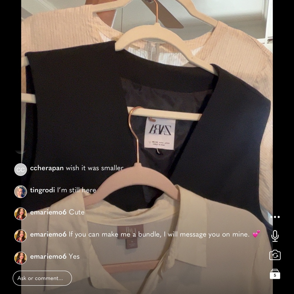 Black Vest with White Blouse